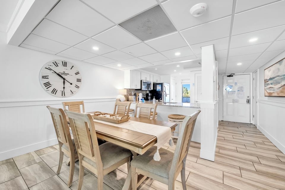 Dining area and kitchen
