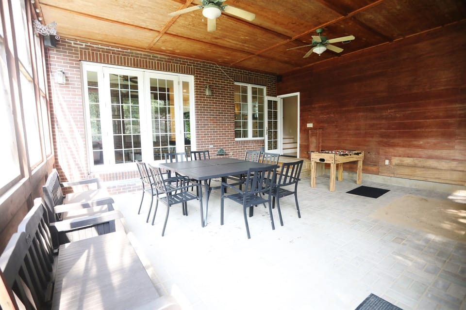 Sunroom from backyard door