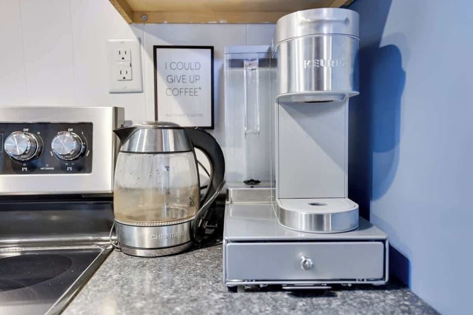 Brew your morning coffee in seconds with our easy-to-use Keurig machine.
