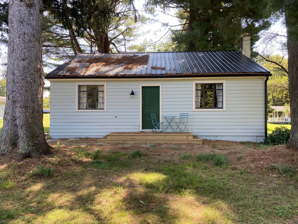 View of the cottage from the road