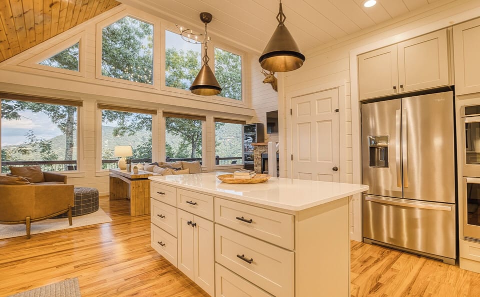 Kitchen and living room