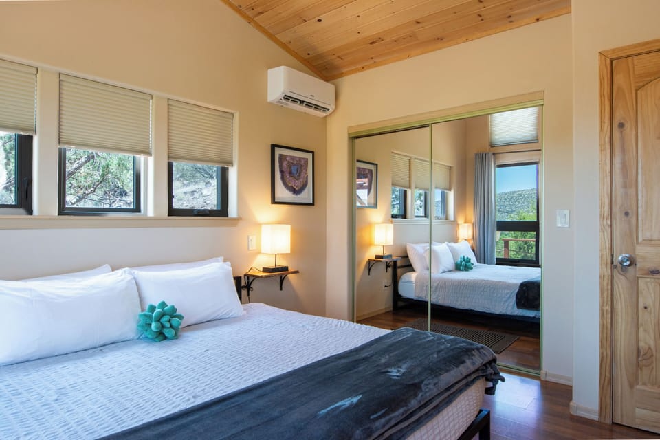 Bedroom with large closet
