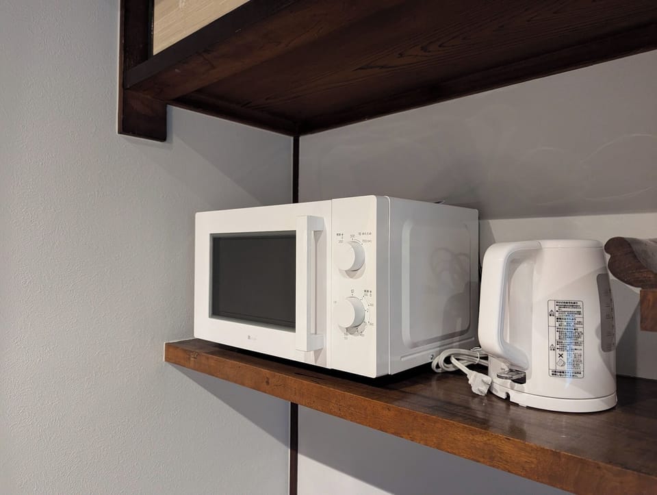 Microwave and electric kettle