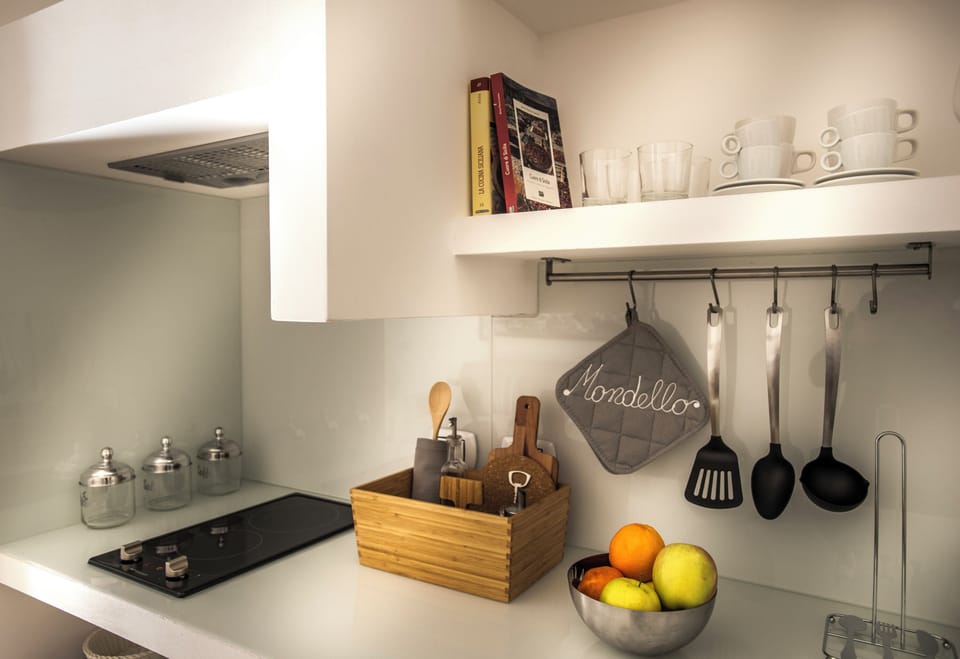 Superior Apartment, City View | Private kitchen | Fridge, microwave, stovetop, espresso maker