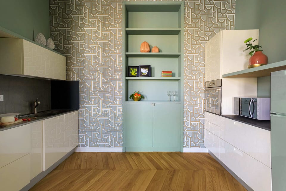 Premium Suite, City View | Private kitchen | Fridge, microwave, stovetop, espresso maker