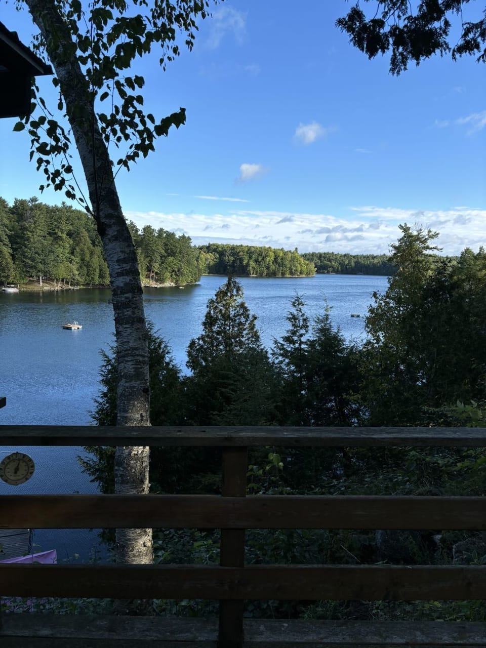 Panoramic view of lake from entertainment area!