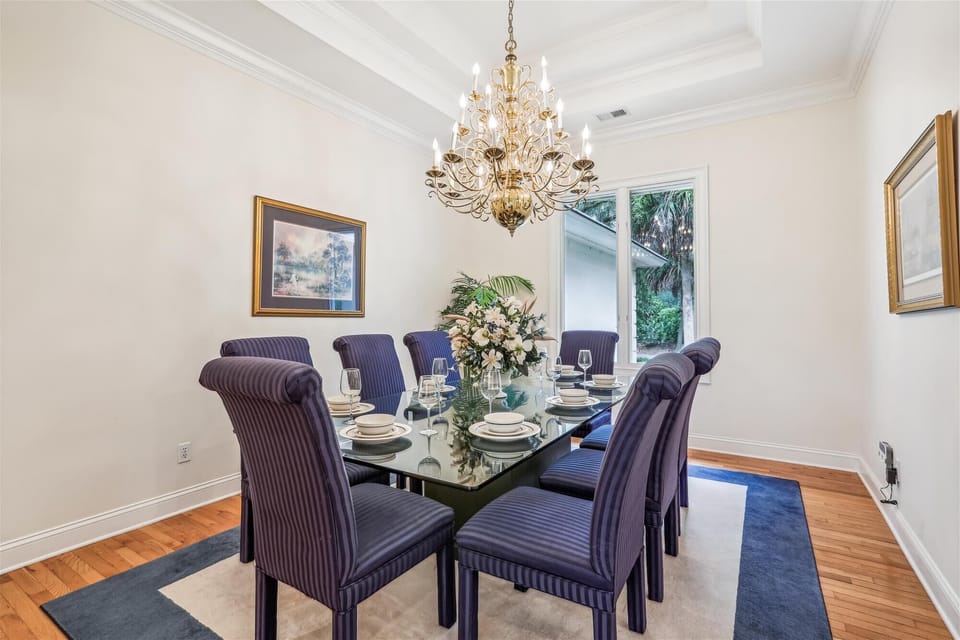 Formal Dining Room with Seating for Eight at 1 Hunt Club