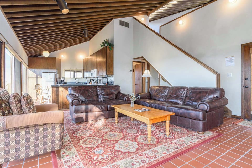 Comfortable seating in the living room for you and your guests