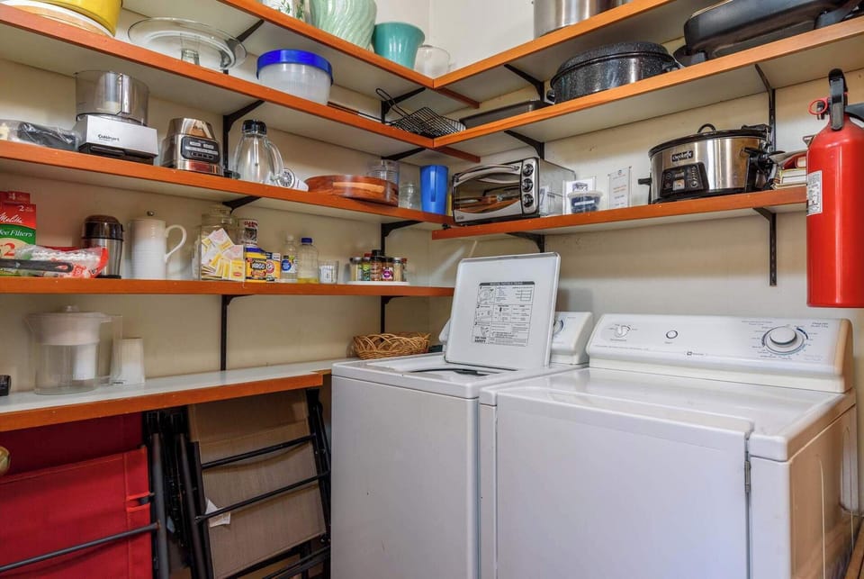 Laundry and storage room