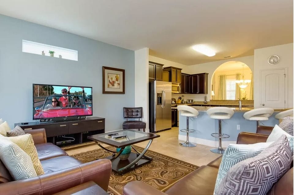 House, Multiple Beds, Pool Access, Pool View (Villa Du Soleil) | Living area | 42-inch flat-screen TV with digital channels, MP3 dock