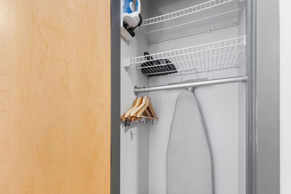 Iron and ironing board