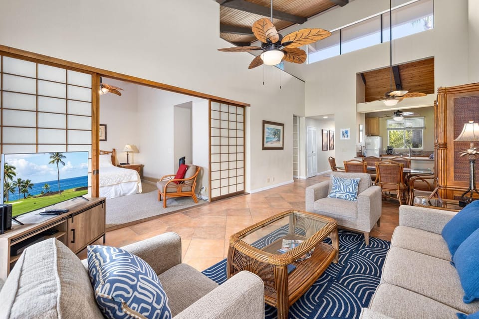 Condo, 1 King Bed (Keauhou Kona Surf & Racquet Club#6-30) | Living area