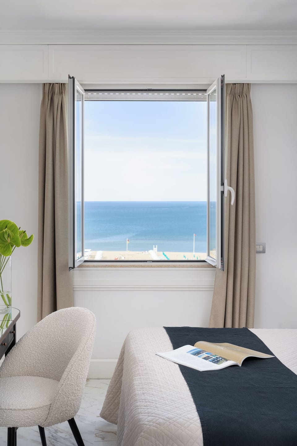 Panoramic Double Room, sea view | Premium bedding, minibar, in-room safe, desk