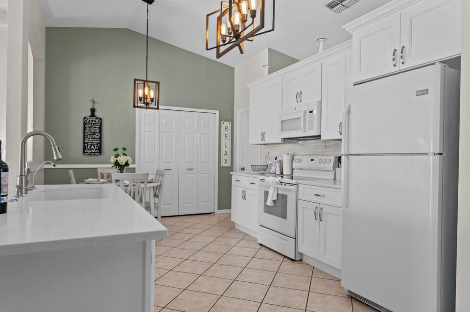 Our beautiful white kitchen perfect for cooking up a home cooked family meal.