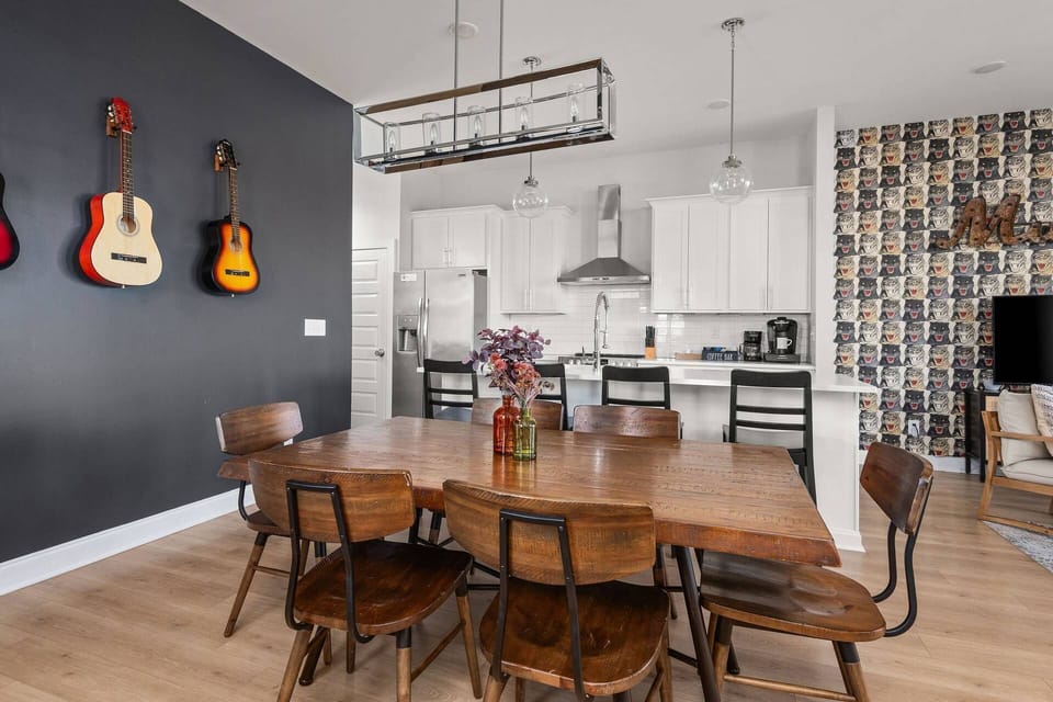 Sit at the dining table or kitchen island!