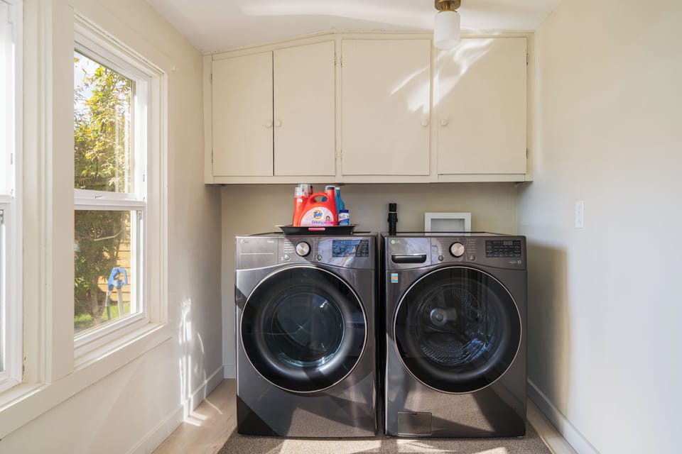 Brand new full size LG washing machine and dryer.