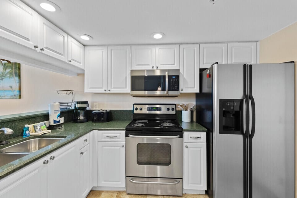 Fully stocked kitchen