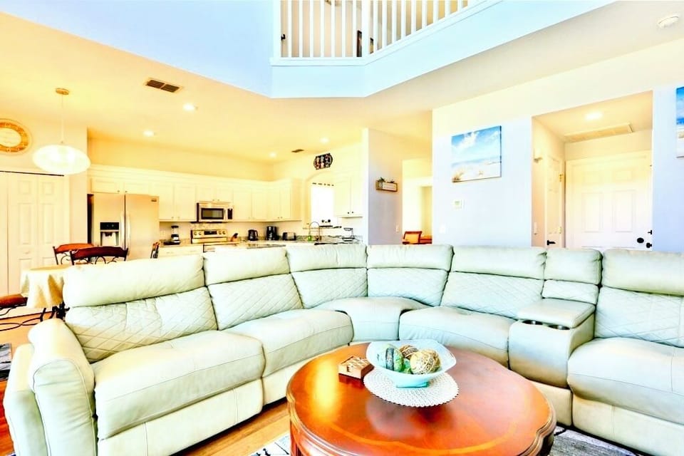 The main living area at the rear of the villa