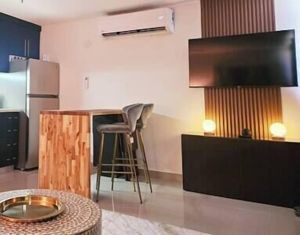 Kitchen and Living. Appliances and essentials included.
