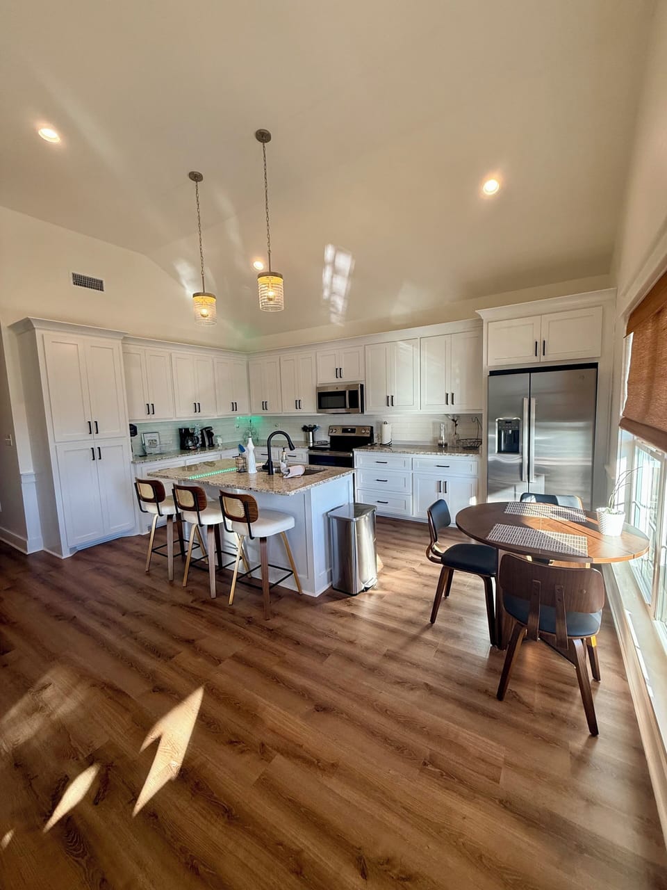 Open concept 
Kitchen and Living area