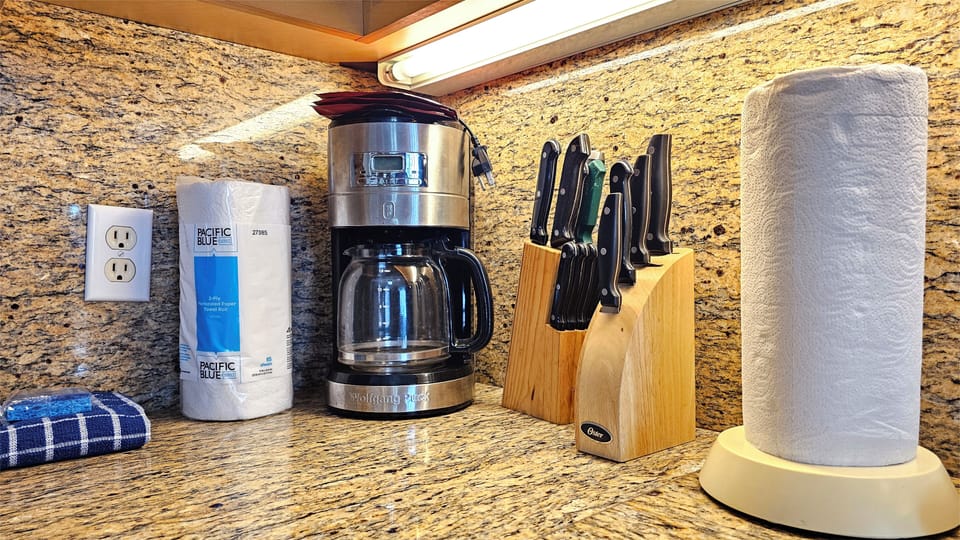 COFFEE & DRIP COFFEE POT -
Ask front desk for more coffee
