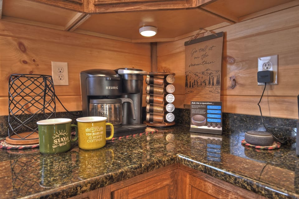 Squirrels Hideaway comes with a fully equipped kitchen