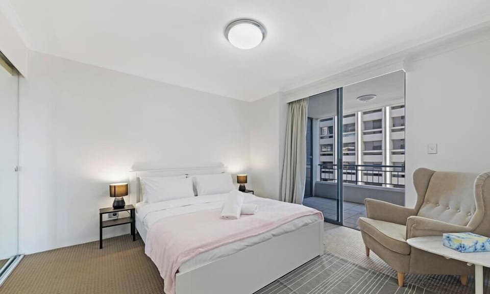 Cozy bedroom prepared for a restful stay