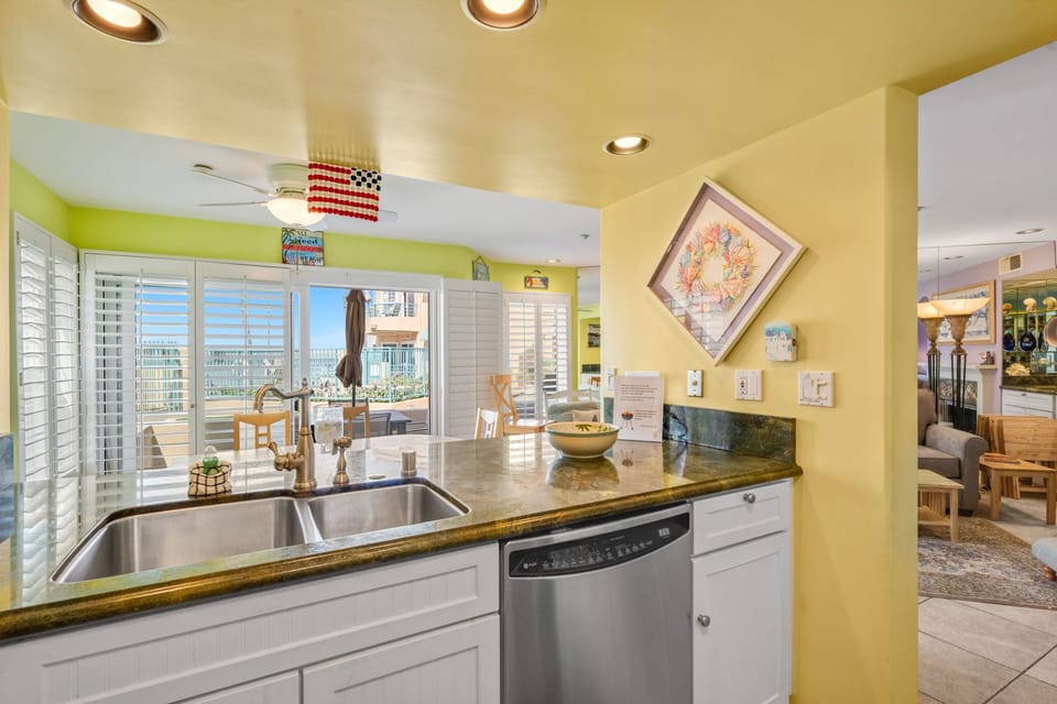 Enjoy a full stocked kitchen with everything you need to create your favorite vacation meals