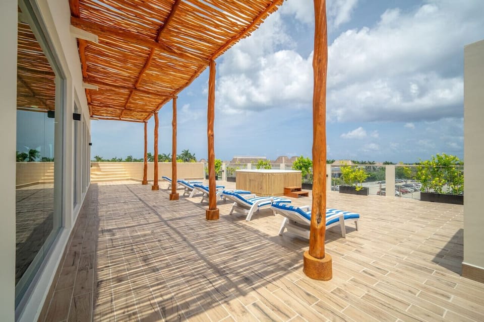 Ultimate relaxation spot: Soak up the sunshine on our stylish sun loungers