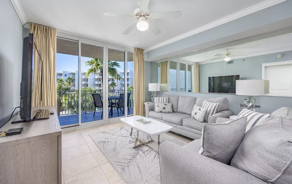 Living room with balcony access