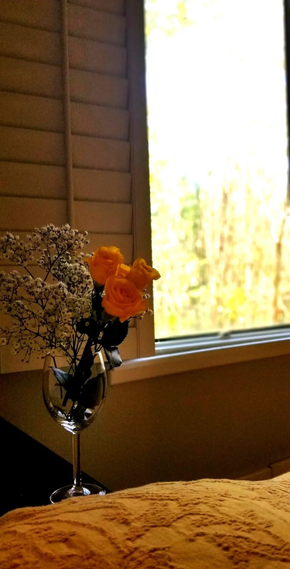 Wake up with the fresh air and green view of pine forest hill from upstairs BR