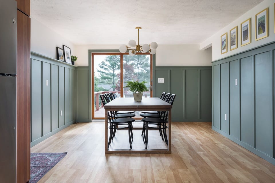 Large dining area for family