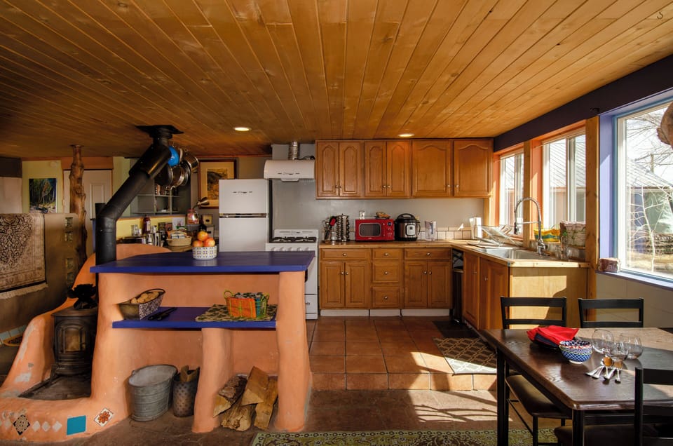 Comfortable, cozy and modern kitchen and living room nurture relationships between guests 