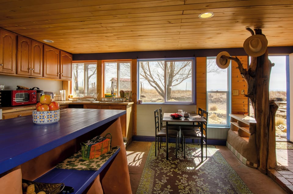 Peace and tranquility abound in the open concept kitchen and living room