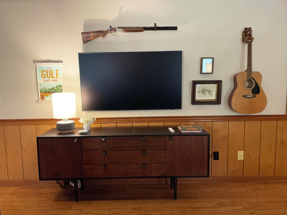 Large screen Smart TV in the living room