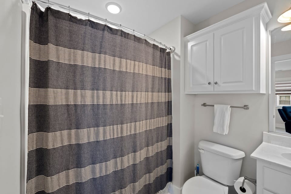 Hall bath - tub/shower enclosure