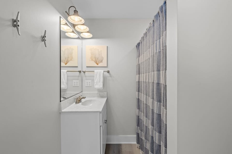 Primary bath with shower