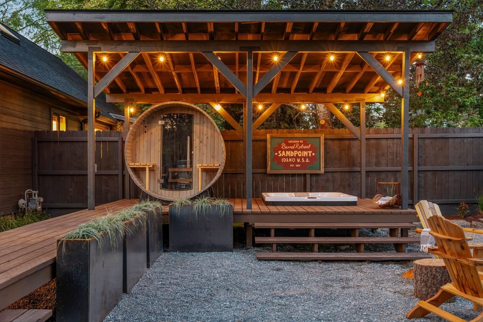 Your private spa retreat with sauna and Hot tub