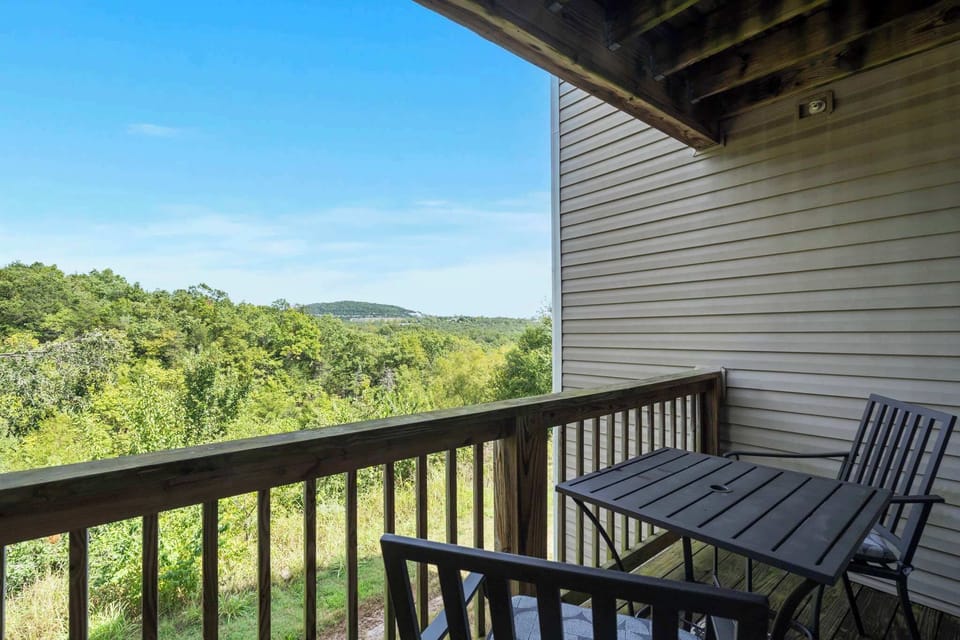 Enjoy a cup of coffee with some views from the balcony