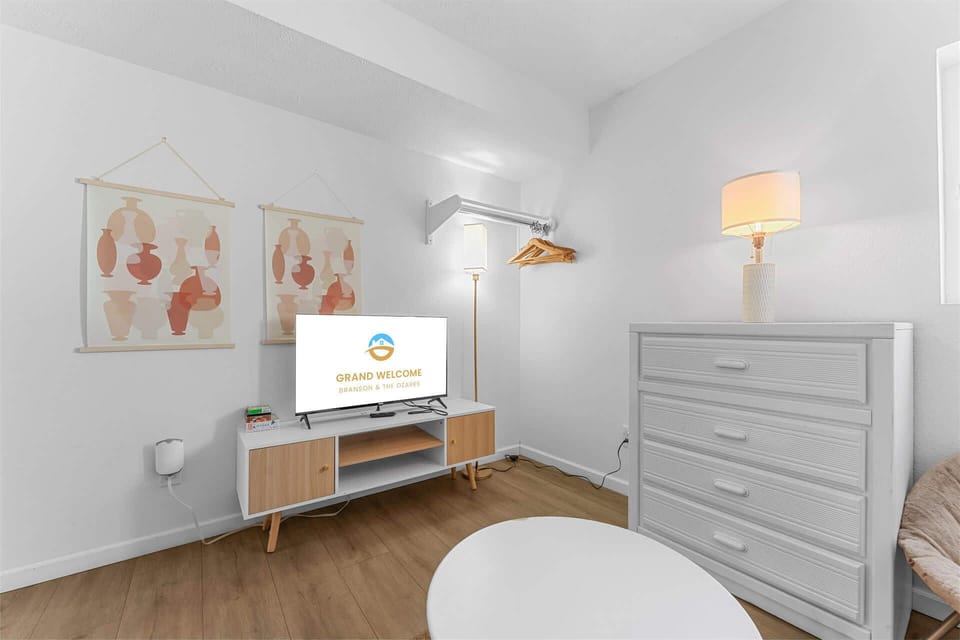 This 1st floor bedroom includes a full over full bunk bed