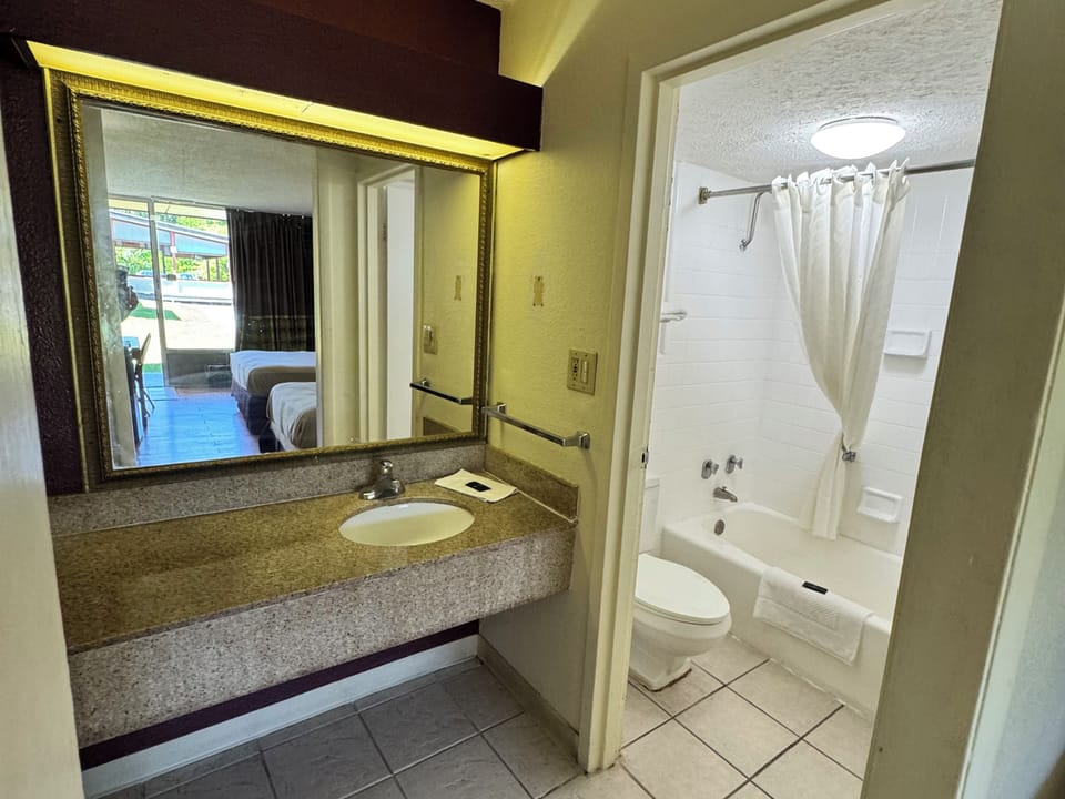 Free toiletries, hair dryer, towels