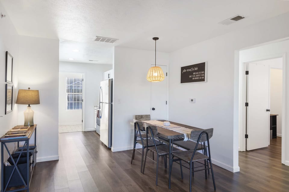 Dining table with seating for 6