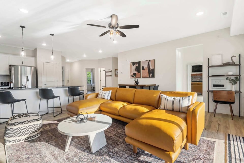 Curl up for a movie by the fireplace or to enjoy the amazing view in comfort