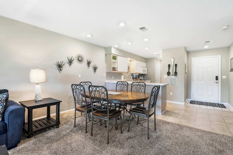 Dining table with seating for 6