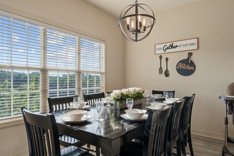 Dining table that seats 8