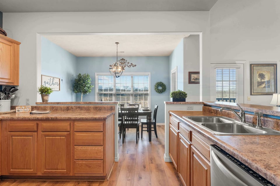Open concept perfect for gathering and entertaining