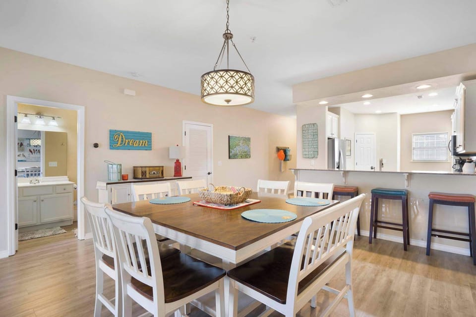 Unit #1 Dining table with seating for 8