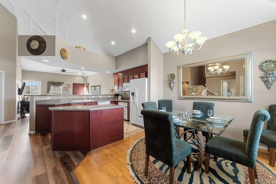 Dining table with seating for 6