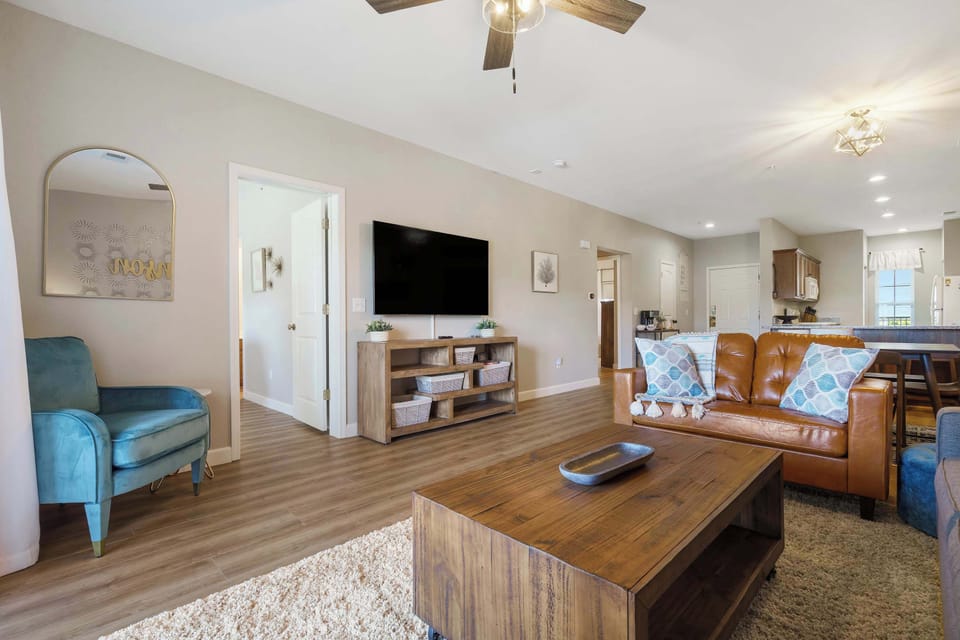 Living room is equipped with a SmartTV