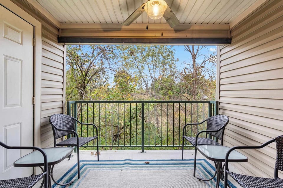 Lounge the day away in the fresh air on the back deck